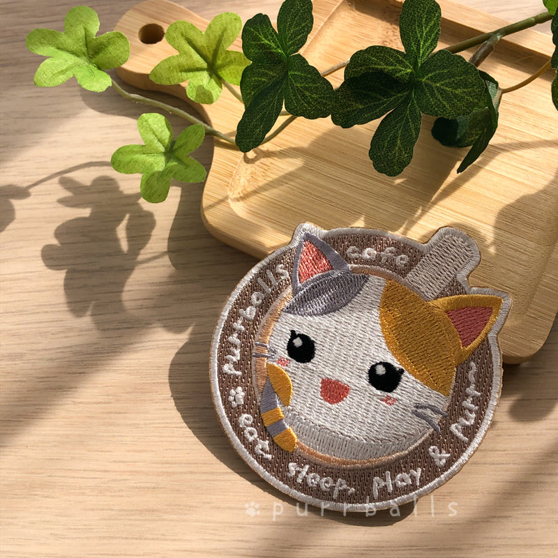Purrballs Cafe - Tama’s Special Embroidered Patch
