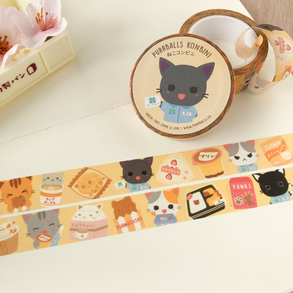 Cat Konbini Washi Tape